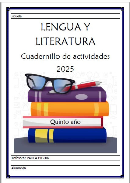 LENGUA Y LITERATURA 5 Año