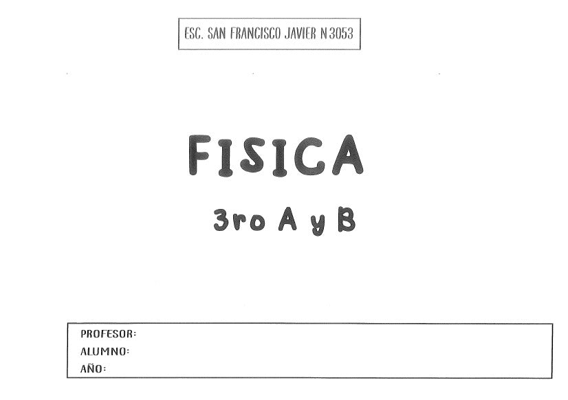 FÍSICA 3° Año