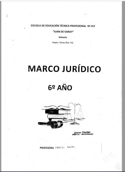 MARCO JURÍDICO 6° AÑO