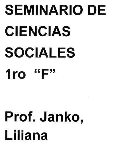 SEMINARIO 1° F