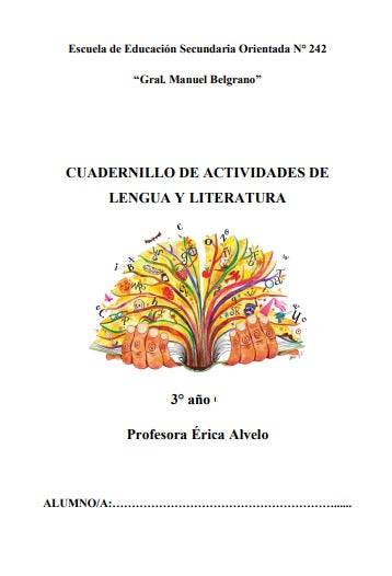 LENGUA Y LITERATURA 3° AÑO