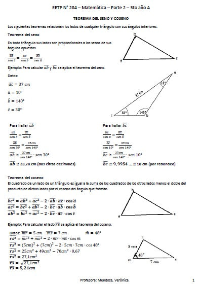 MATEMATICA 5° AÑO (PARTE DOS)
