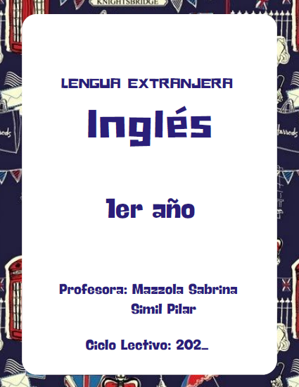 INGLES 1° AÑO