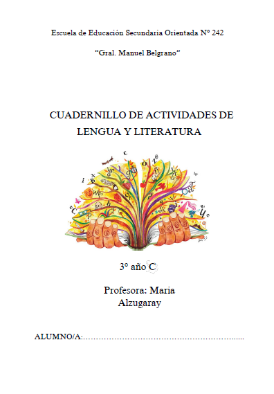 LENGUA Y LITERATURA 3° AÑO