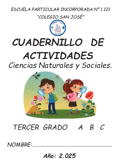 CUADERNILLO DE ACTIVIDADES 3° Grado