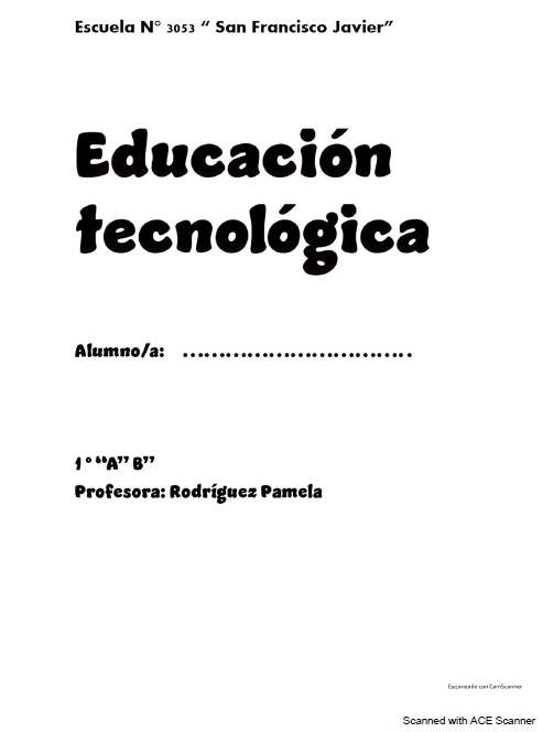 TECNOLOGÍA 1° año