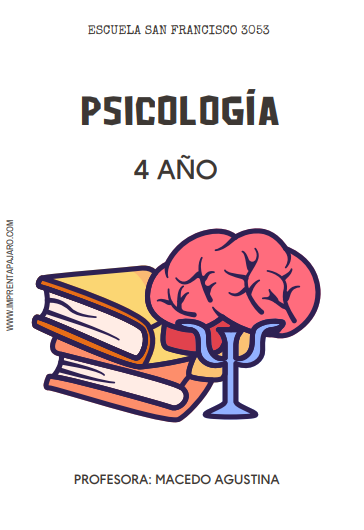 PSICOLOGÍA 4° Año