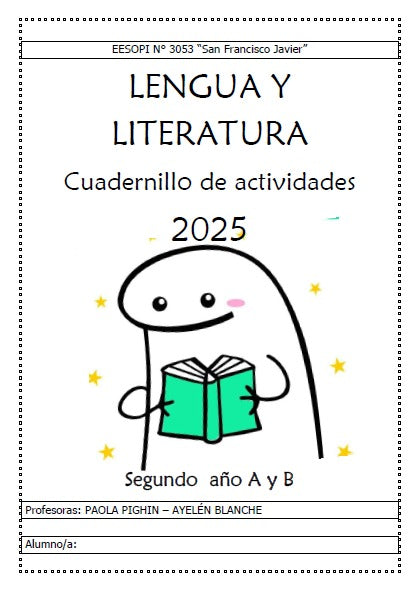 LENGUA Y LITERATURA  2° Año