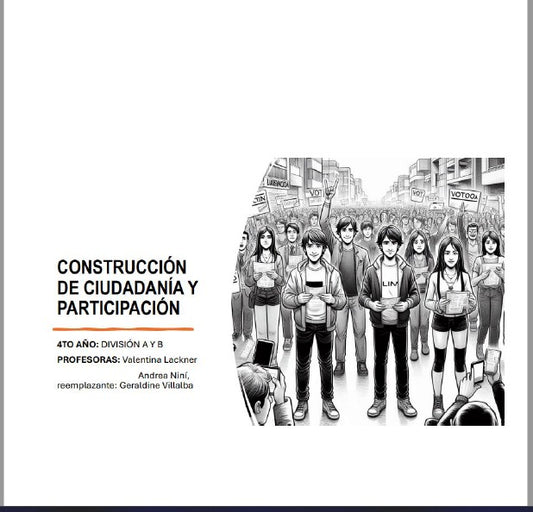 CONSTRUCCIÓN DE CIUDADANIA Y PARTICIPACIÓN  4° AÑO