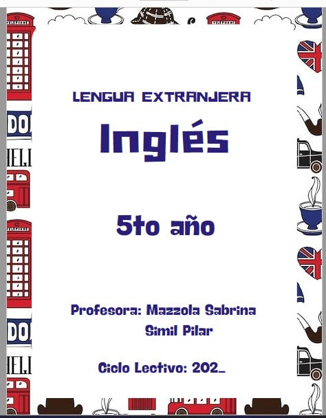 INGLÉS  5° AÑO