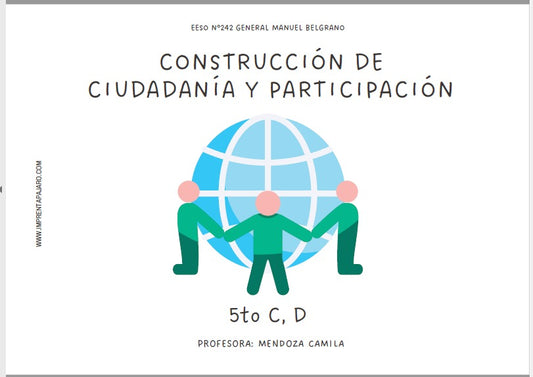 CONSTRUCCIÓN DE CIUDADANÍA Y PARTICIPACIÓN  5° AÑO