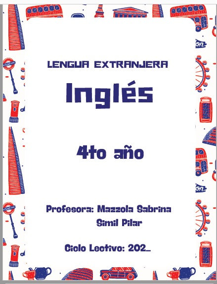 INGLÉS 4° AÑO