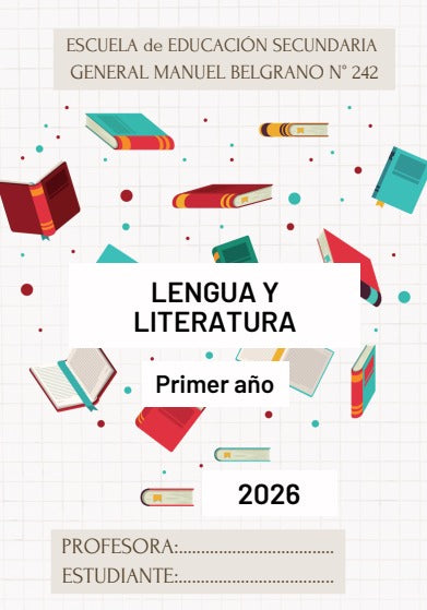 LENGUA Y LITERATURA  1° AÑO