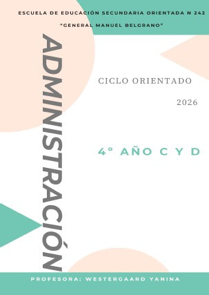 ADMINISTRACION 4° C - D