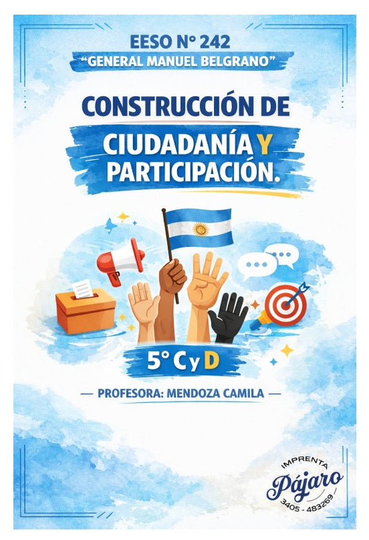 CONSTRUCCIÓN DE CIUDADANÍA Y PARTICIPACIÓN  5° AÑO