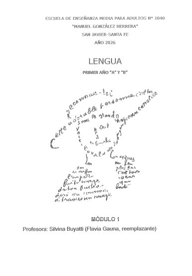 1° LENGUA Y LITERATURA A B