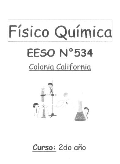 FISICO QUIMICA   2° Año