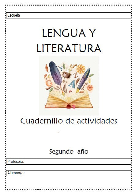 LENGUA Y LITERATURA   2° Año