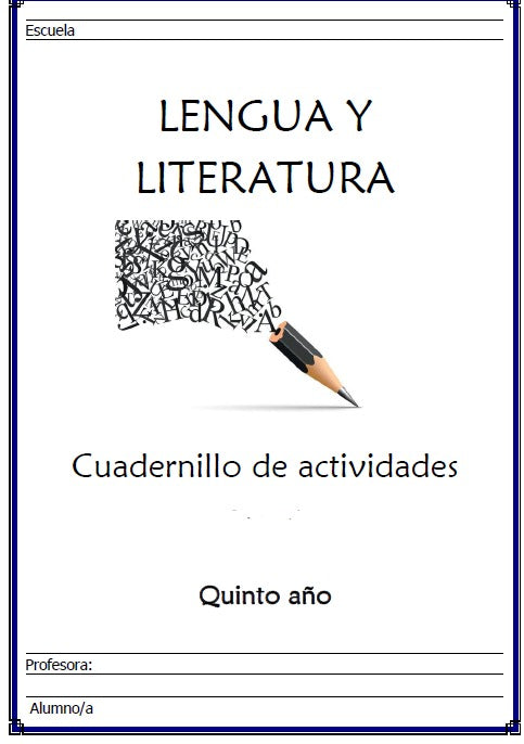 LENGUA Y LITERATURA   5° Año
