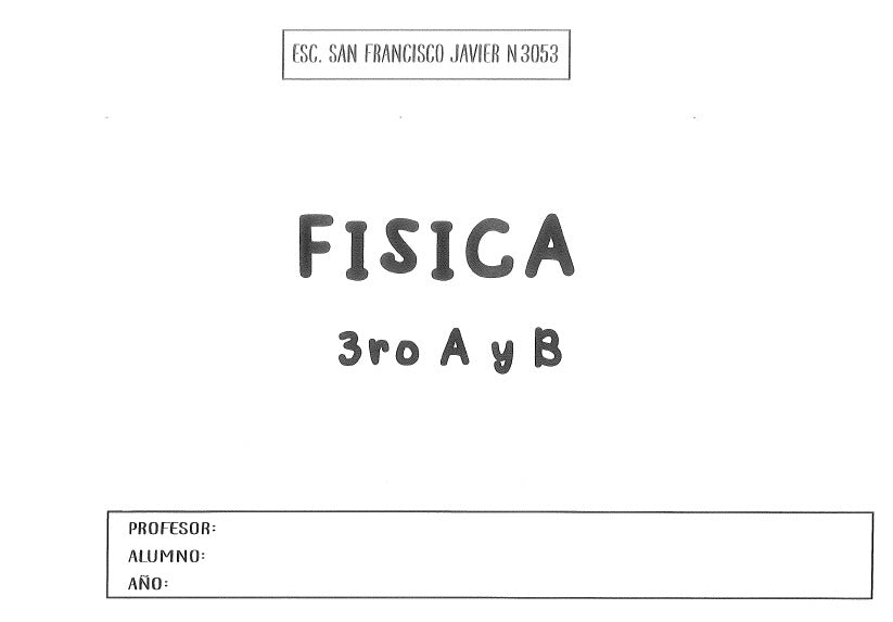 FISICA  3° Año