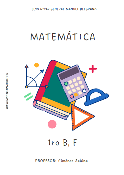 MATEMATICA 1° AÑO