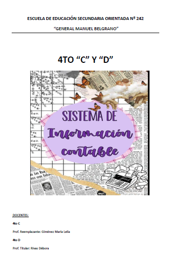 SISTEMA DE INFORMACION CONTABLE 4° AÑO